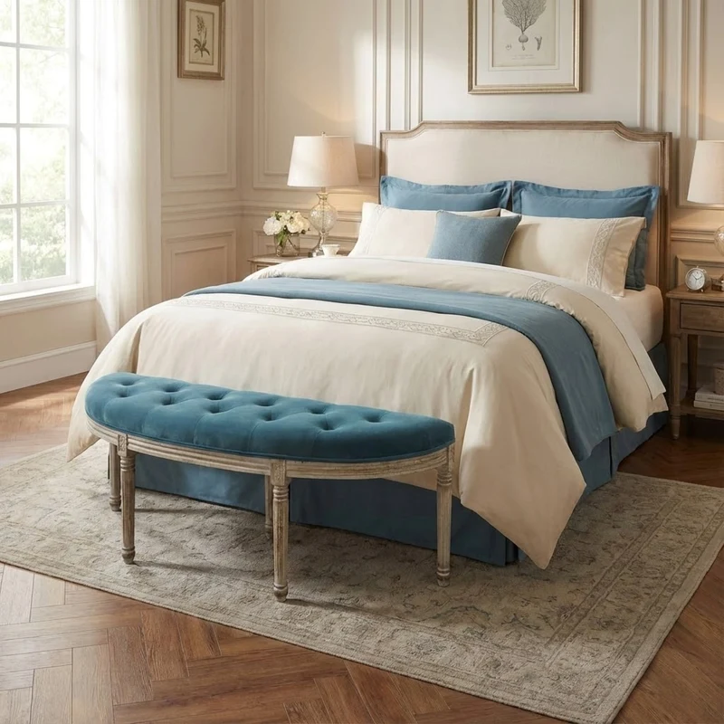 Panca vintage in ecopelle Fondoletto in Legno cm 125x45x48 - LISA