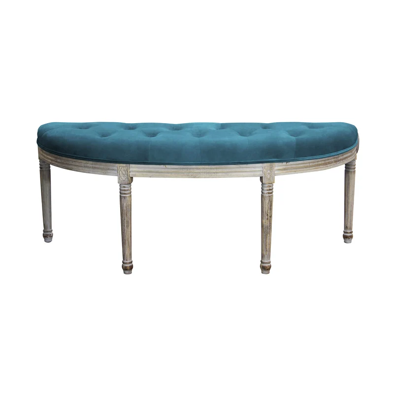 Panca vintage in ecopelle Fondoletto in Legno cm 125x45x48 - LISA