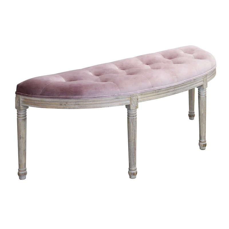 Panca vintage in ecopelle Fondoletto in Legno cm 125x45x48 - LISA