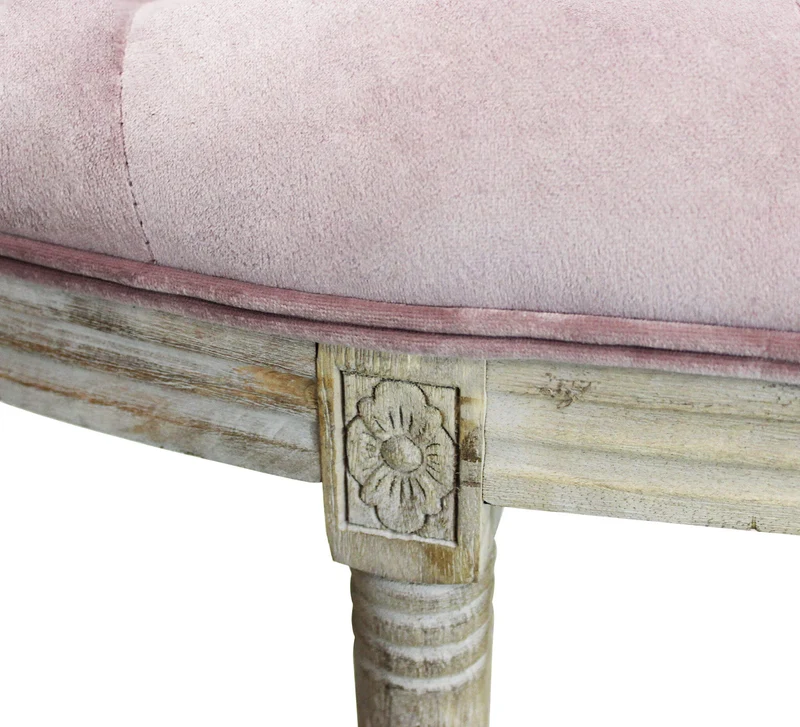Panca vintage in ecopelle Fondoletto in Legno cm 125x45x48 - LISA