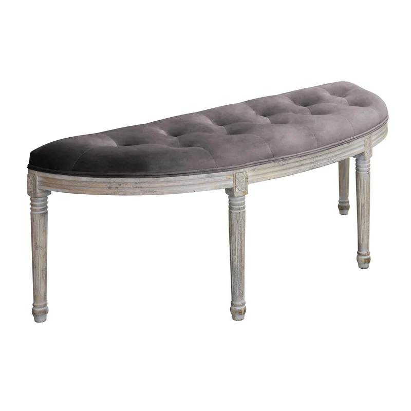 Panca vintage in ecopelle Fondoletto in Legno cm 125x45x48 - LISA
