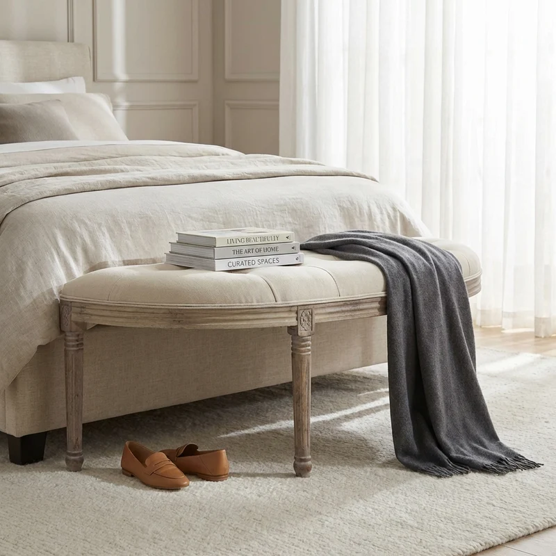Panca vintage in ecopelle Fondoletto in Legno cm 125x45x48 - LISA