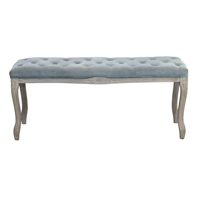 Panca vintage in ecopelle Fondoletto in Legno cm 110x36x47 - DAVEY
