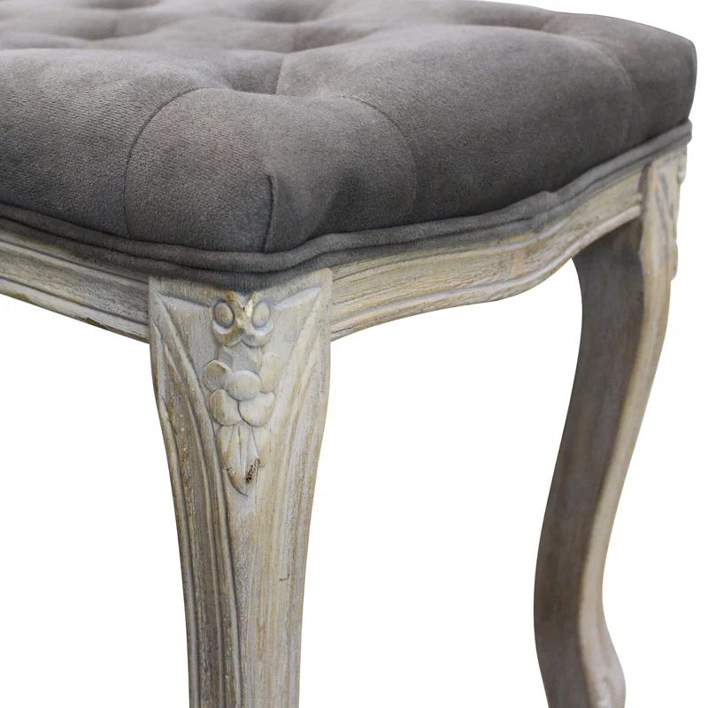 Panca vintage in ecopelle Fondoletto in Legno cm 110x36x47 - DAVEY