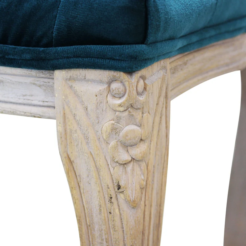 Panca vintage in ecopelle Fondoletto in Legno cm 110x36x47 - DAVEY