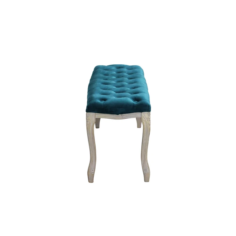 Panca vintage in ecopelle Fondoletto in Legno cm 110x36x47 - DAVEY