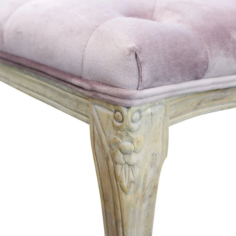 Panca vintage in ecopelle Fondoletto in Legno cm 110x36x47 - DAVEY