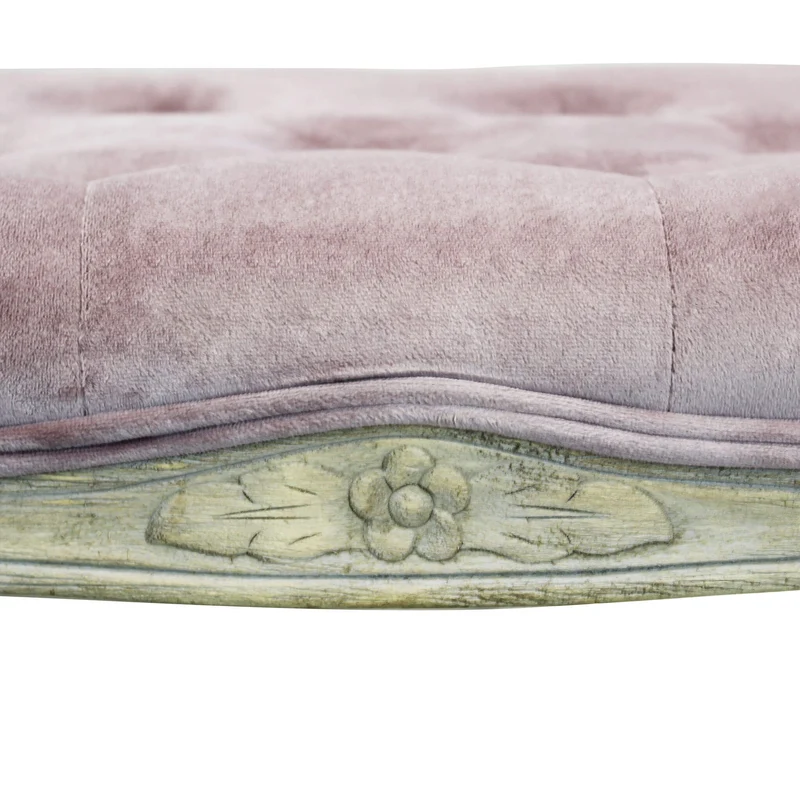 Panca vintage in ecopelle Fondoletto in Legno cm 110x36x47 - DAVEY