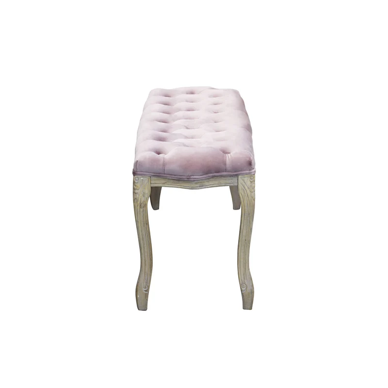 Panca vintage in ecopelle Fondoletto in Legno cm 110x36x47 - DAVEY