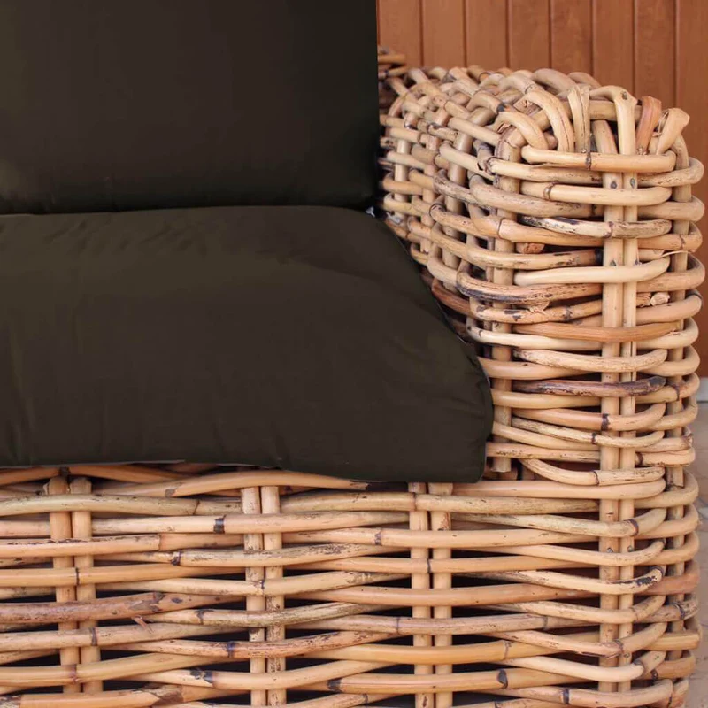 Salotto da Giardino con cuscini in Rattan naturale - NATUR