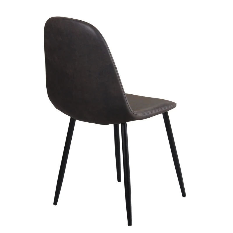 Sedia Moderna per tavolo da Pranzo in Ecopelle Metallo cm 40x42x84 5 - UP