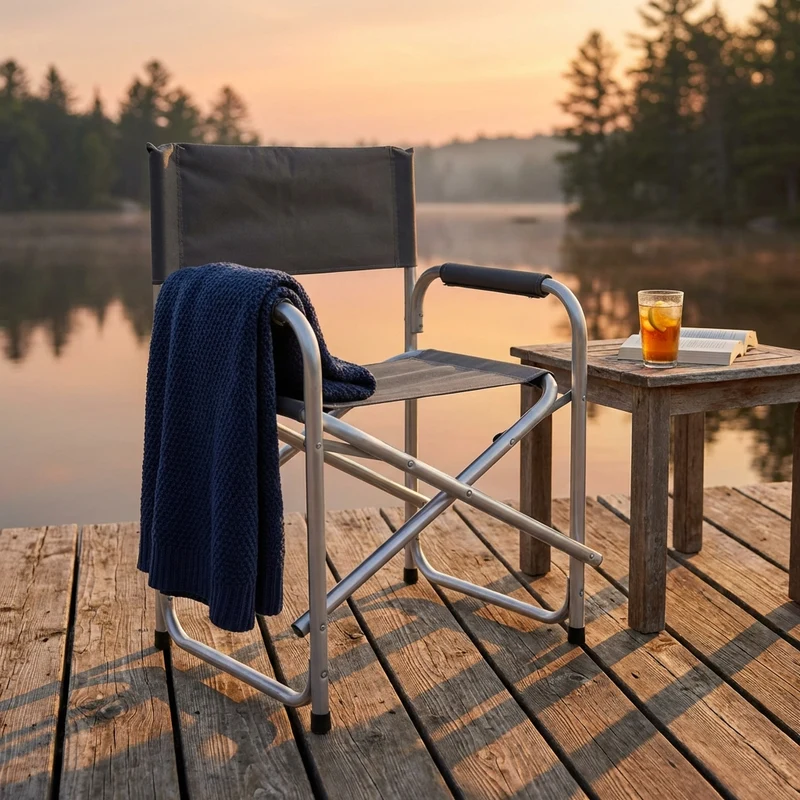 Poltrona da spiaggia e campeggio regista Pieghevole in Alluminio Oxford cm 48x56x80 - SCOT