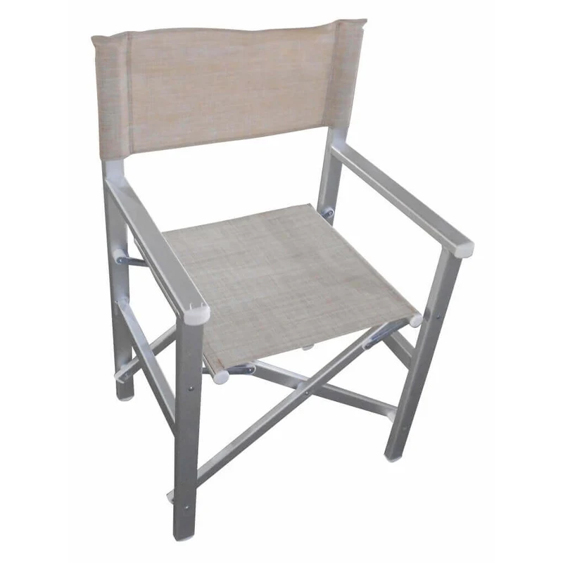Poltrona da spiaggia e campeggio regista in Alluminio Textilene cm 55x46x88 - LIP