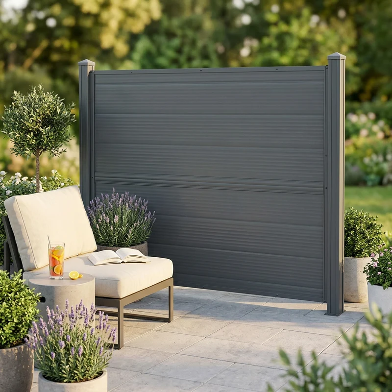 Pannello di recinzione da Giardino in Plastica cm 150x120x10 - POLI