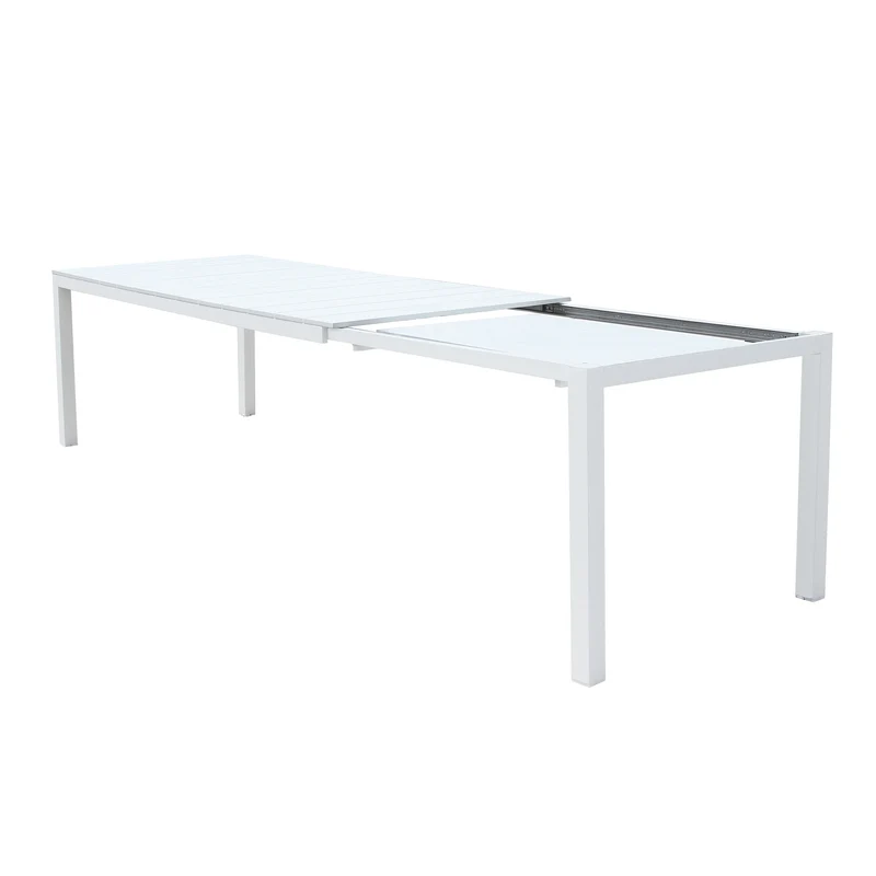 tavolo da giardino in alluminio allungabile cm 214/280x100x75 5 h - VIRGINIA