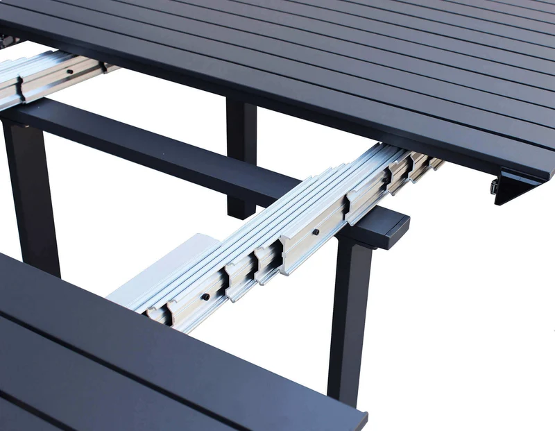 consolle da giardino in alluminio allungabile cm 100x51 50/260 - CALIFORNIA