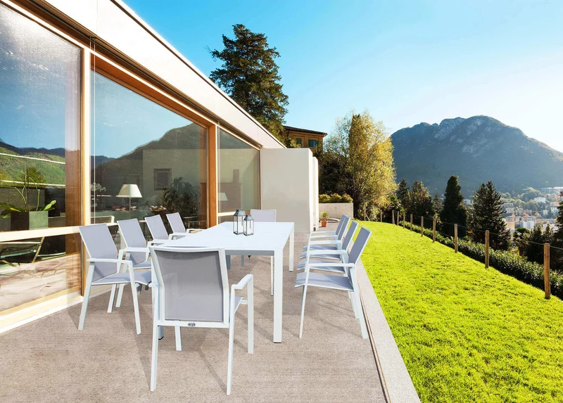 consolle da giardino in alluminio allungabile cm 100x51 50/260 - CALIFORNIA