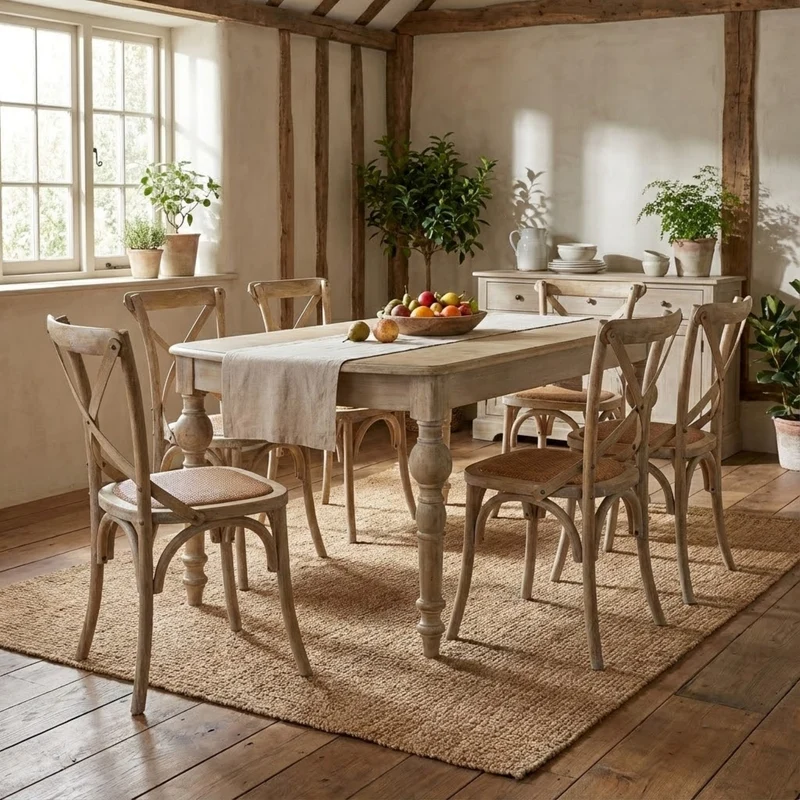Tavolo da Pranzo Vintage Shabby Chic cm 150-190x100 cm - CROSS