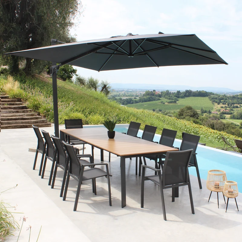 Tavolo da giardino allungabile 210/275x100 - FAELAN