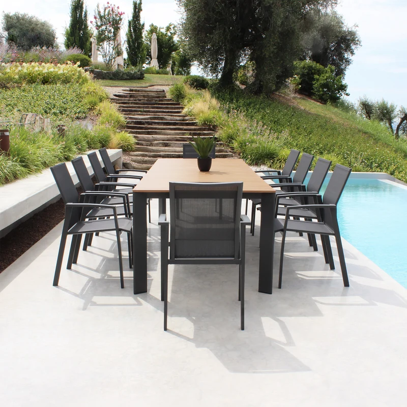 Tavolo da giardino allungabile 210/275x100 - FAELAN