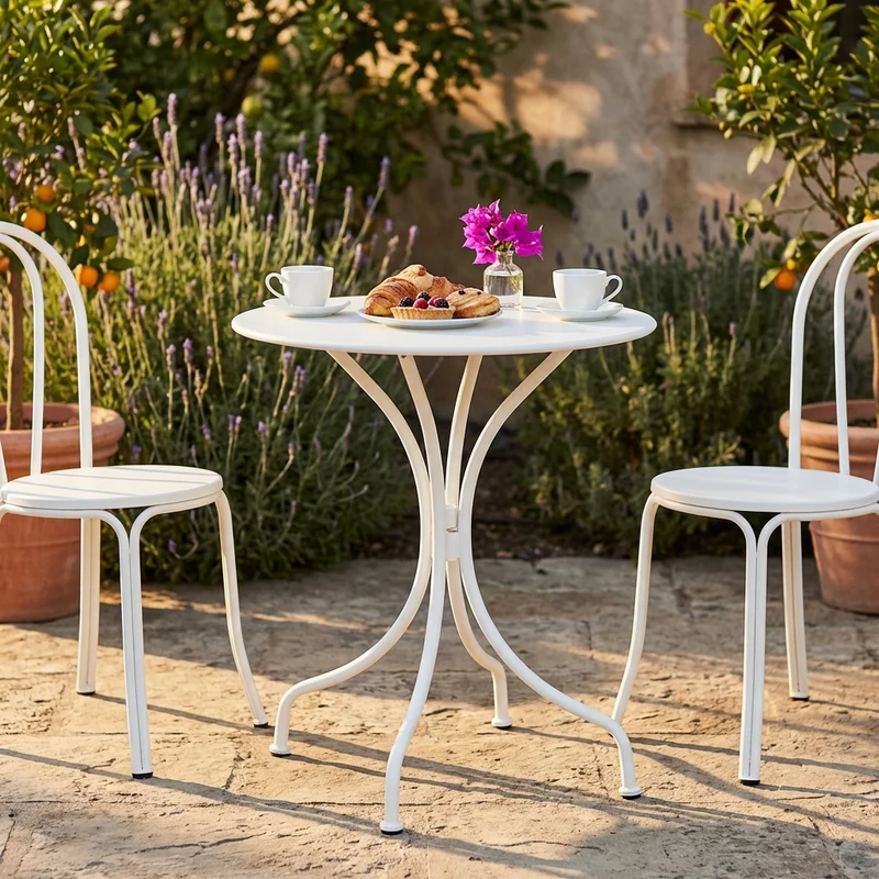 Tavolo da Giardino in Acciaio cm 60x60x71 - LUCKY