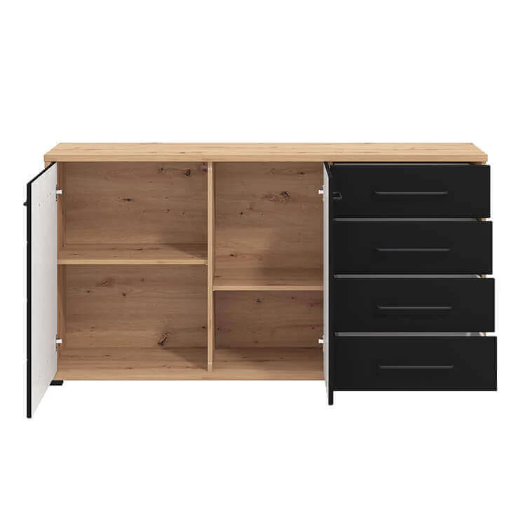 madia due ante quattro cassetti moderna cm 161 5x40x84 h - ELLI