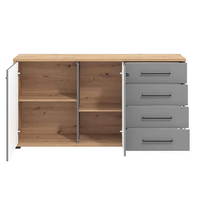 madia due ante quattro cassetti moderna cm 161 5x40x84 h - ELLI