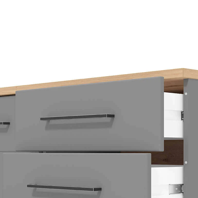 madia due ante quattro cassetti moderna cm 161 5x40x84 h - ELLI
