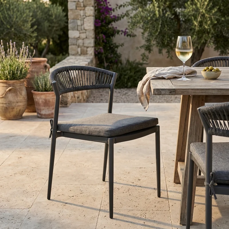 Sedia impilabile da giardino in Alluminio - ORIAN