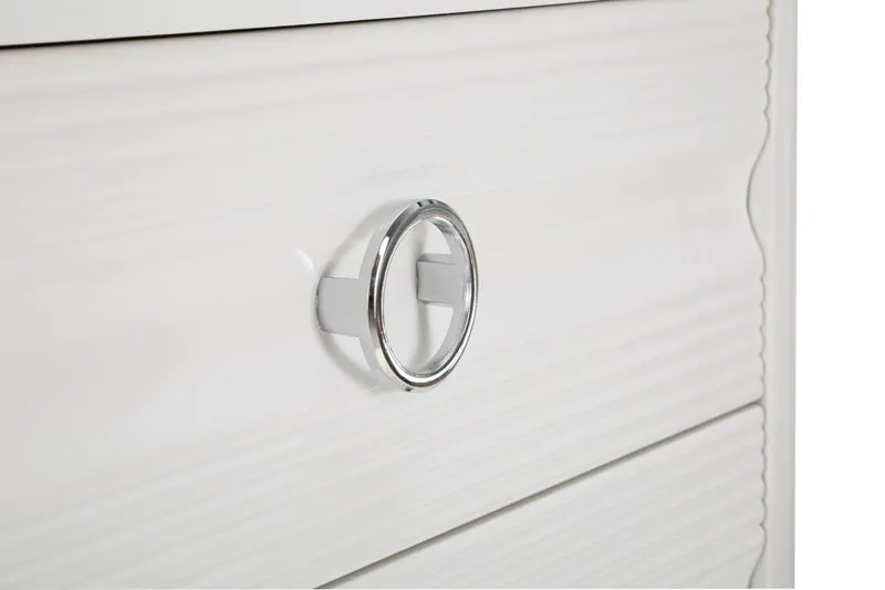 Cassettiera 3 Cassetti in Legno Stile Moderno 81x40x84 cm - SHINE