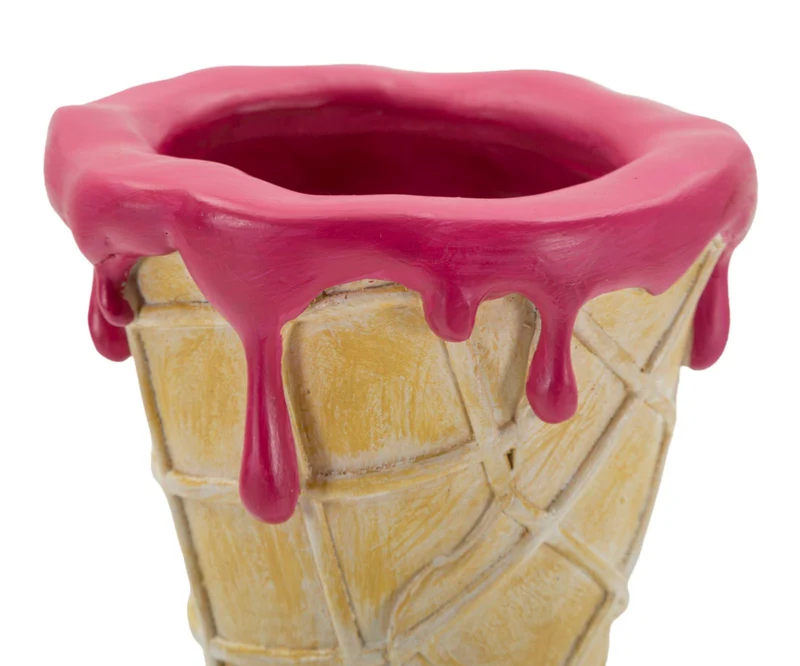 Cono portafiori in metallo decorativo 12,5x11x31 cm - CONO