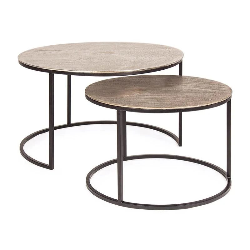 Set di 2 tavolini Tanisha Large