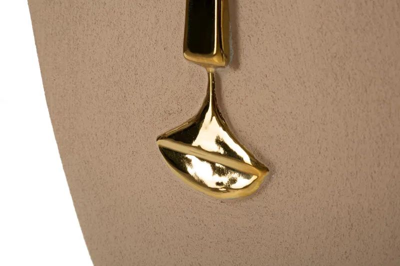 Decorazione murale in metallo stile etnico 25x6,5x39,5 cm - LAGOS
