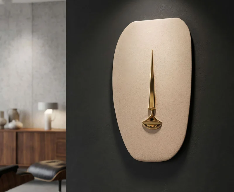 Decorazione murale in metallo stile etnico 25x6,5x39,5 cm - LAGOS
