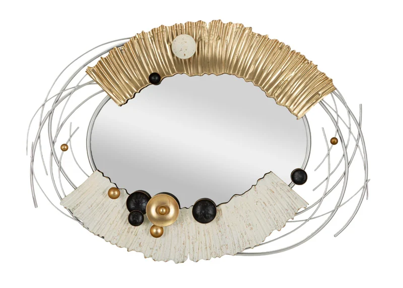Specchio da parete rotondo con cornice in legno 137 cm - KLEE