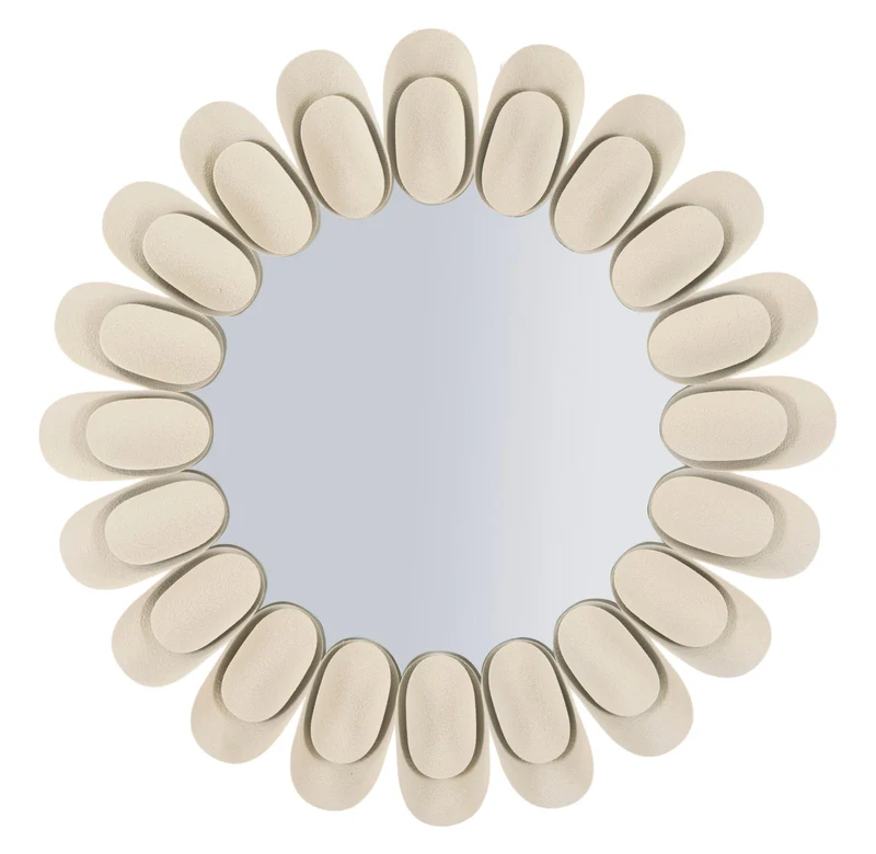 Specchio da muro rotondo doppio cornice decorativa 85 cm - DUNE DOUBLE