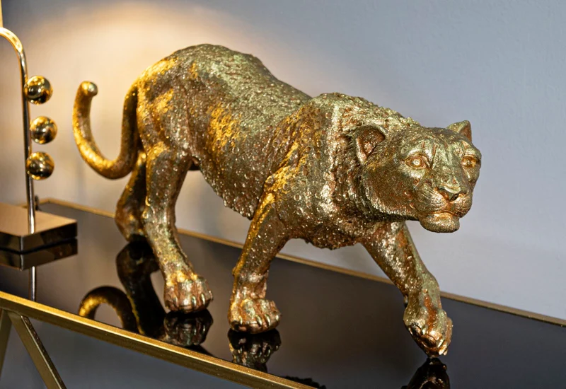 Tavolino consolle in legno massello 89x21x33 cm - LEOPARDO SHANT