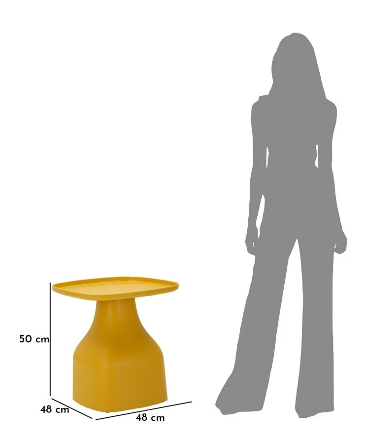 Tavolinetto da salotto quadrato 48x48x50 cm - GEA