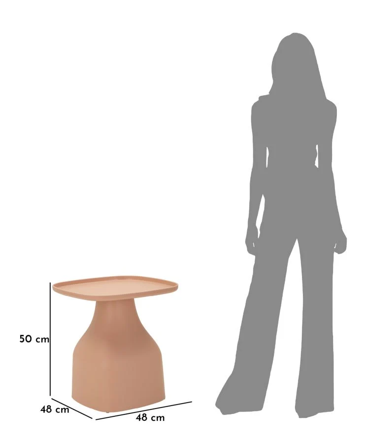 Tavolinetto da salotto quadrato 48x48x50 cm - GEA