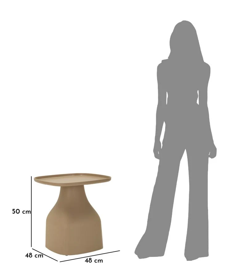 Tavolinetto da salotto quadrato 48x48x50 cm - GEA