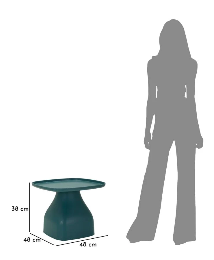 Tavolinetto da salotto quadrato 48x48 cm altezza 38 cm - GEA
