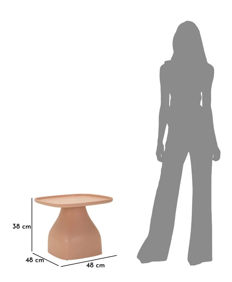 Tavolinetto da salotto quadrato 48x48 cm altezza 38 cm - GEA