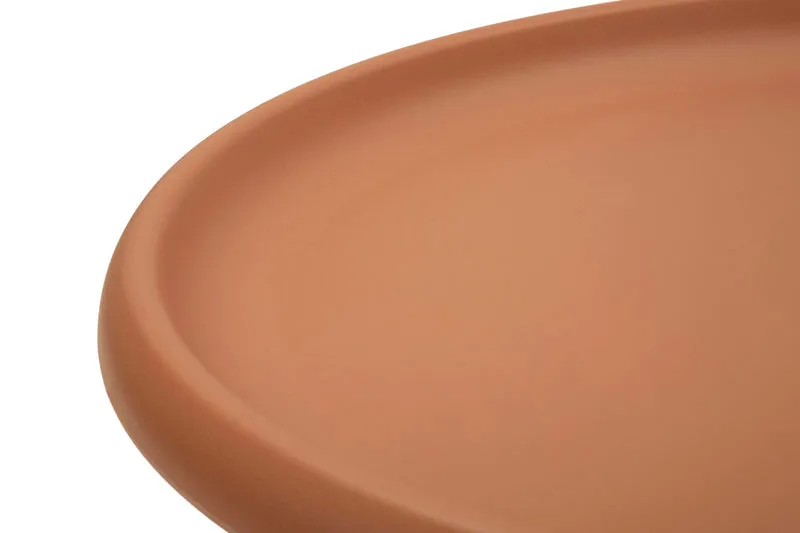 Tavolino rotondo design scultoreo diametro 70 cm altezza 35 cm - GEAX