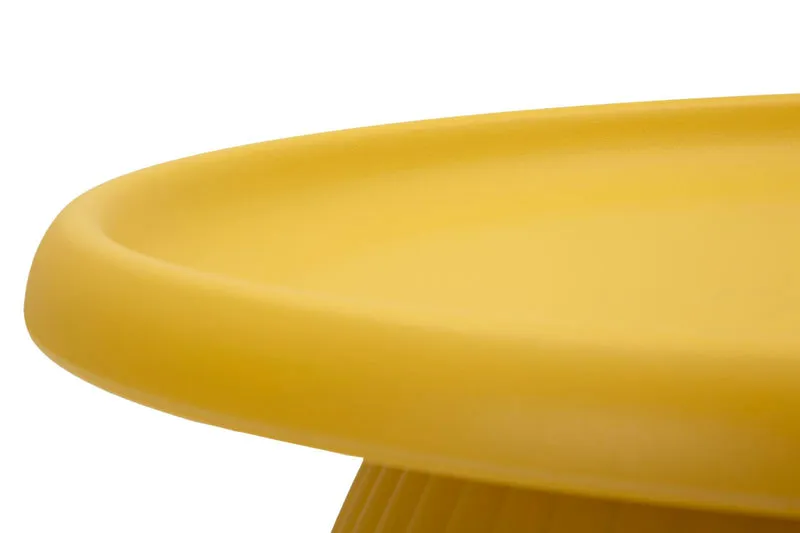 Tavolino rotondo design scultoreo diametro 70 cm altezza 35 cm - GEAX