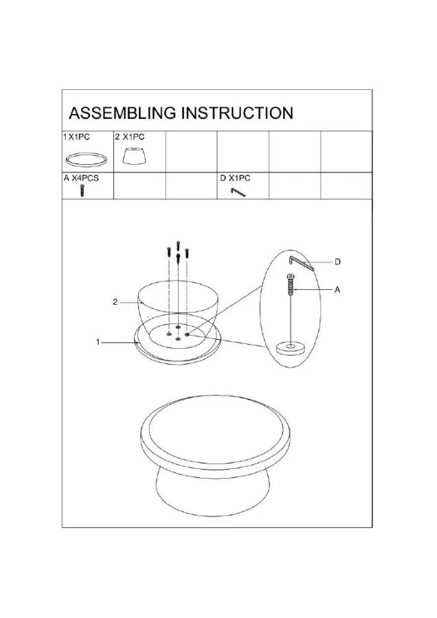 Tavolino rotondo design scultoreo diametro 70 cm altezza 35 cm - GEAX