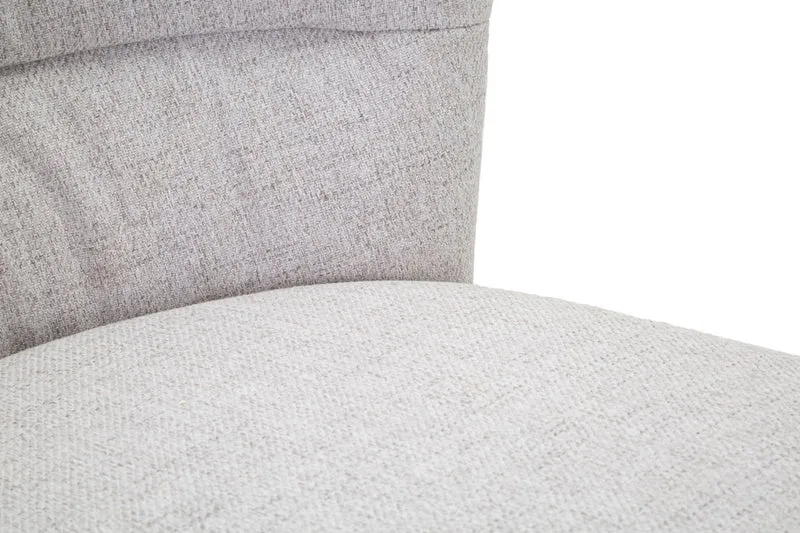 Sedia imbottita in tessuto con gambe in metallo set 2 pezzi - LOSANNA
