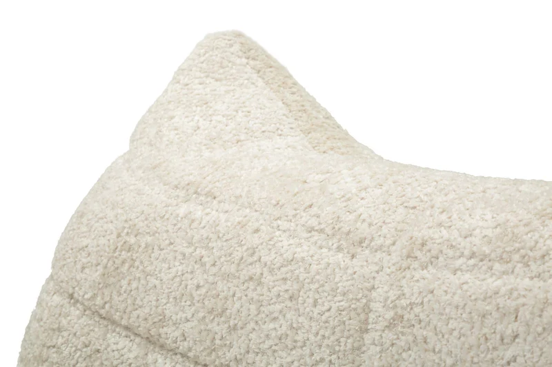 Poltrona design organico in tessuto bouclé per soggiorno moderno - MASK