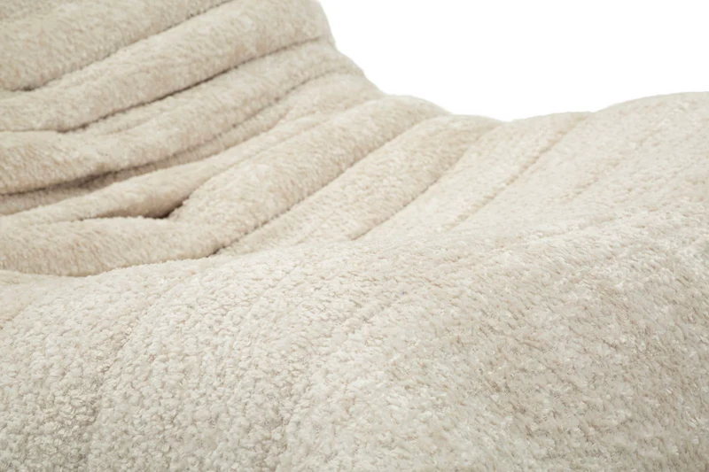 Poltrona design organico in tessuto bouclé per soggiorno moderno - MASK
