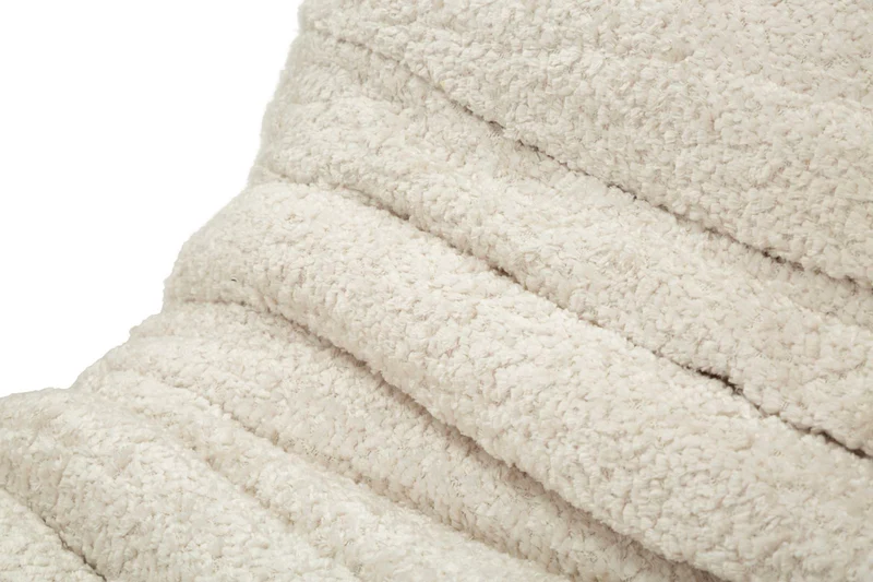 Poltrona design organico in tessuto bouclé per soggiorno moderno - MASK