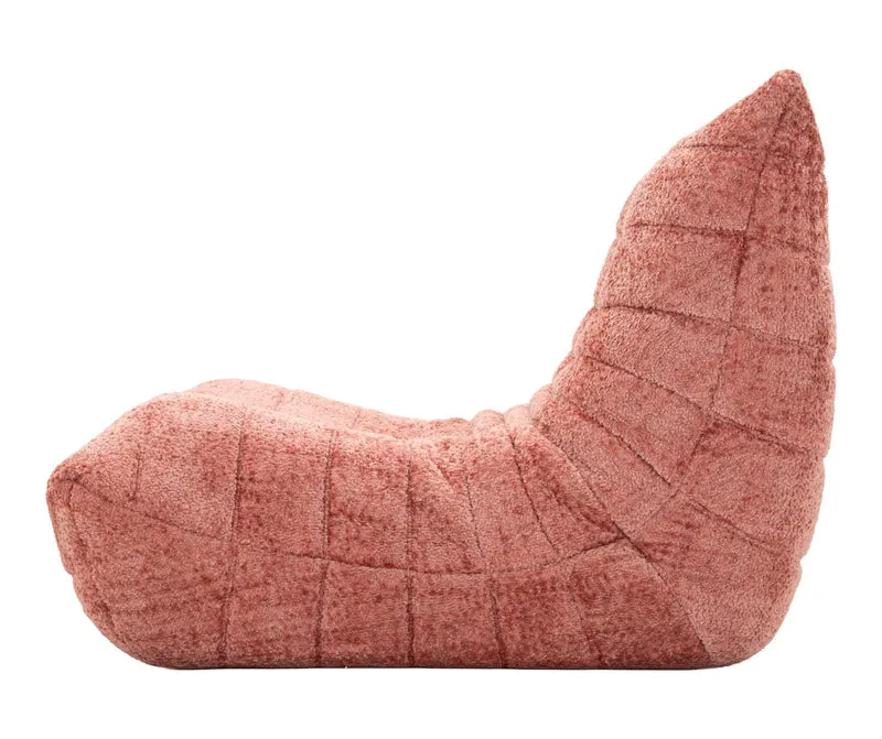 Poltrona design organico in tessuto bouclé per soggiorno moderno - MASK